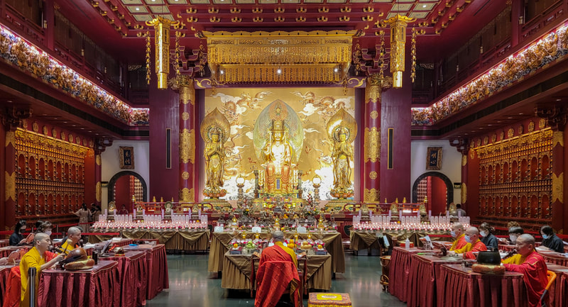 A Buddhist temple in Singapore's China Town.